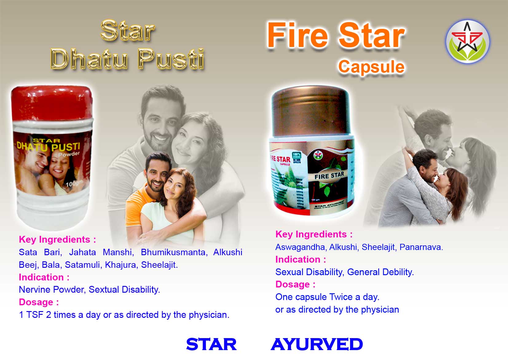 ADhatu Pusti & Fire Star